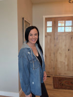 Hooded Denim Shirt
