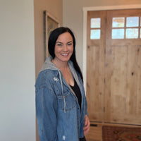 Hooded Denim Shirt